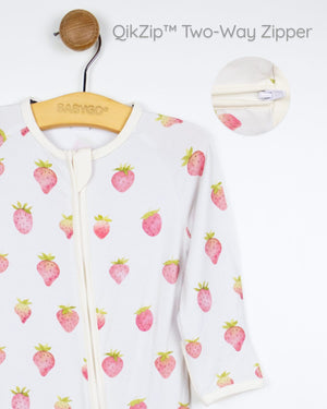 BABYGO® Strawberries & Cream Zip Sleepsuit