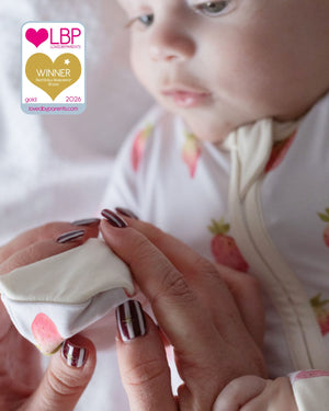 BABYGO® Strawberries & Cream Zip Sleepsuit