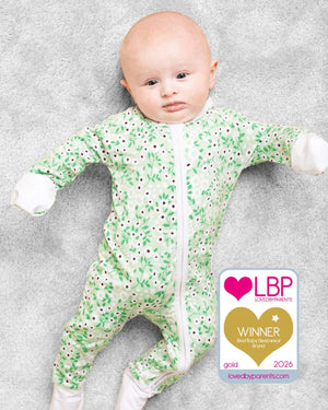 BABYGO® Floral Zip Sleepsuit