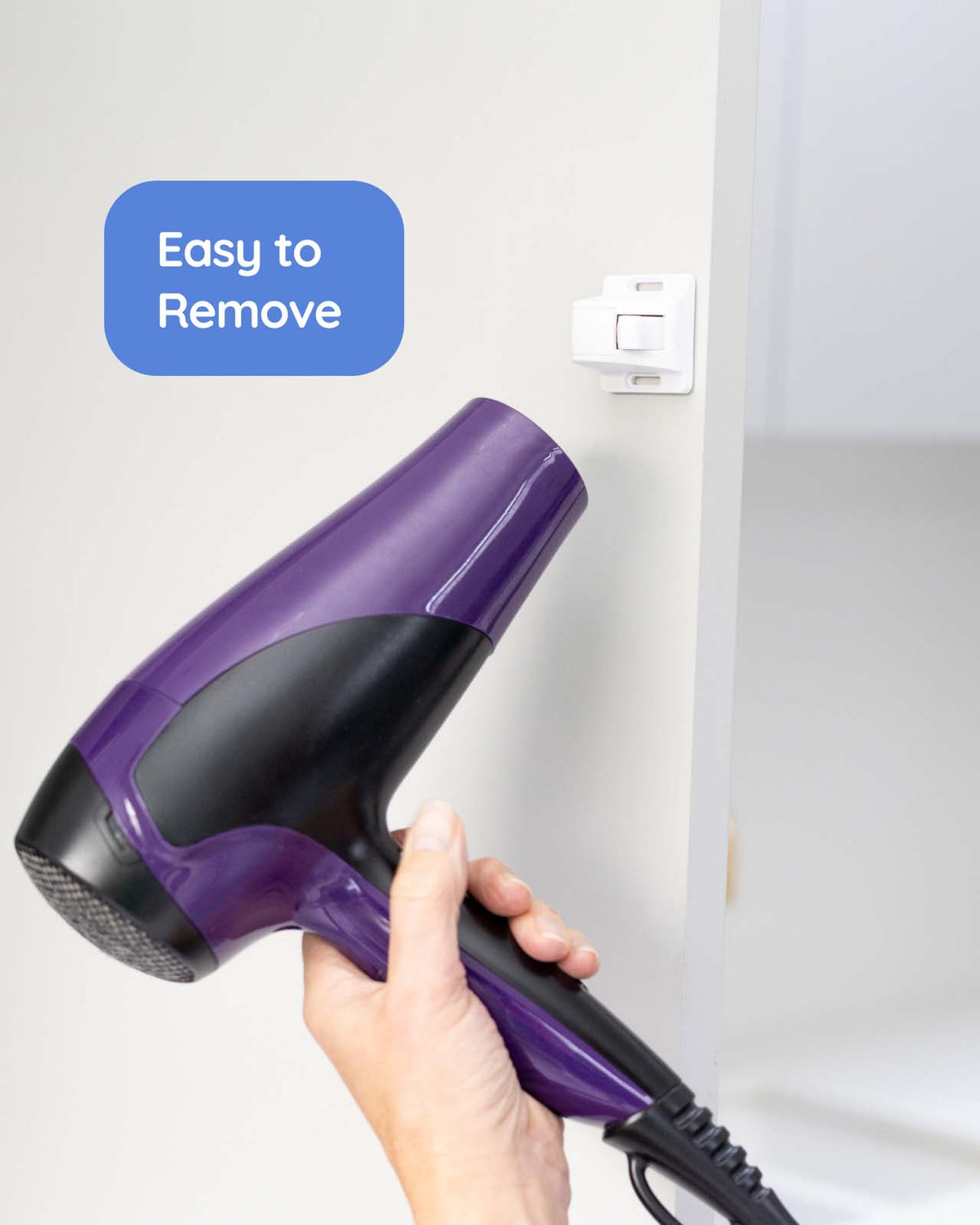 white magnetic child safety lock 