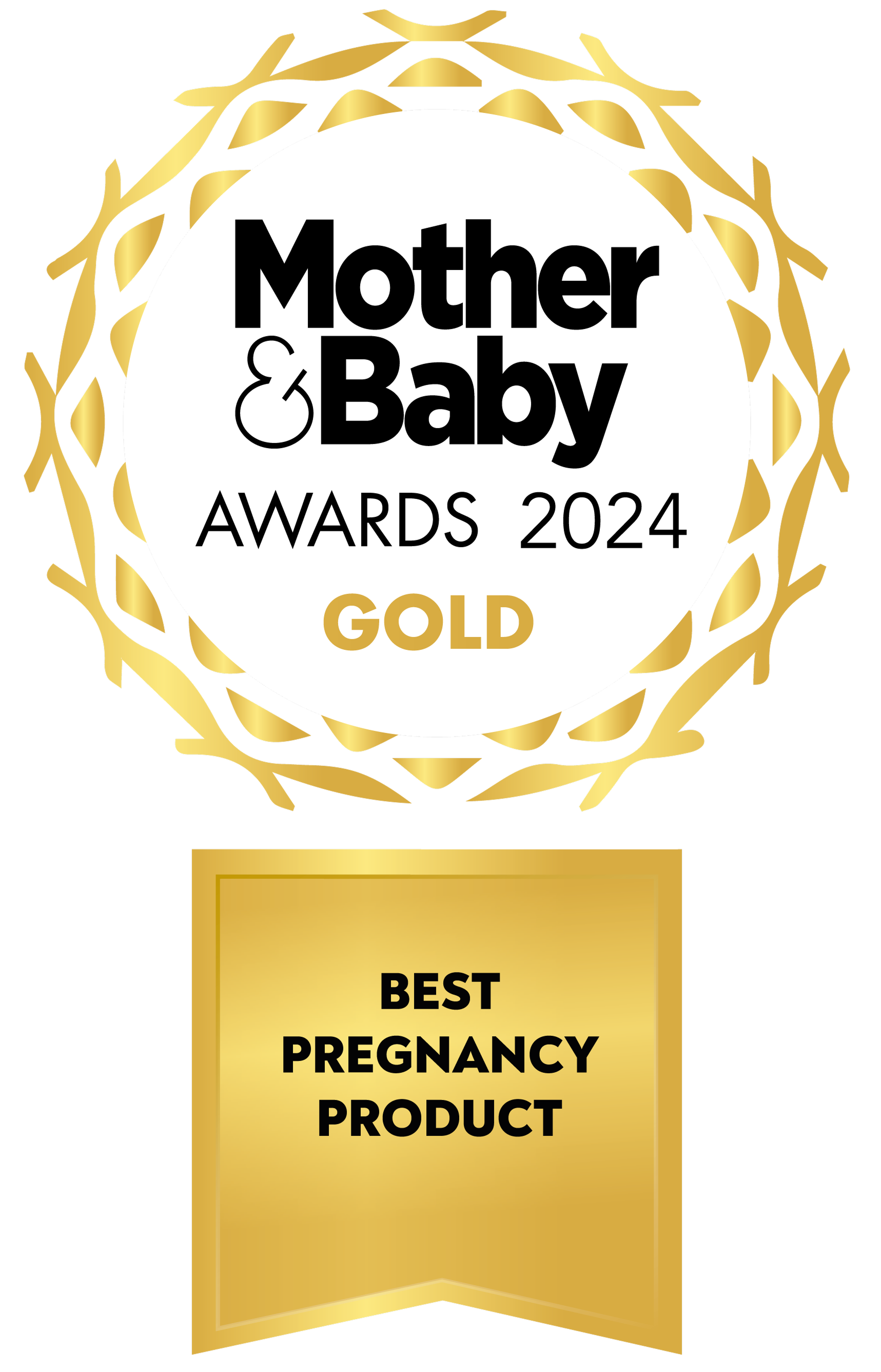 Mother & Baby gold award for Best Pregnancy & Maternity Product