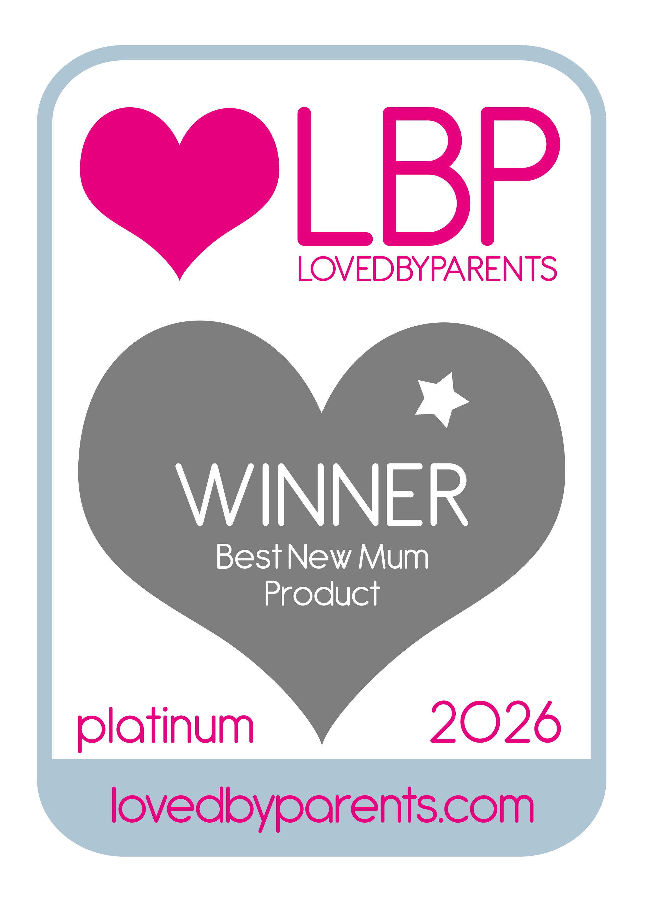 Love by Parents Platinum Award for Best New Mum Product