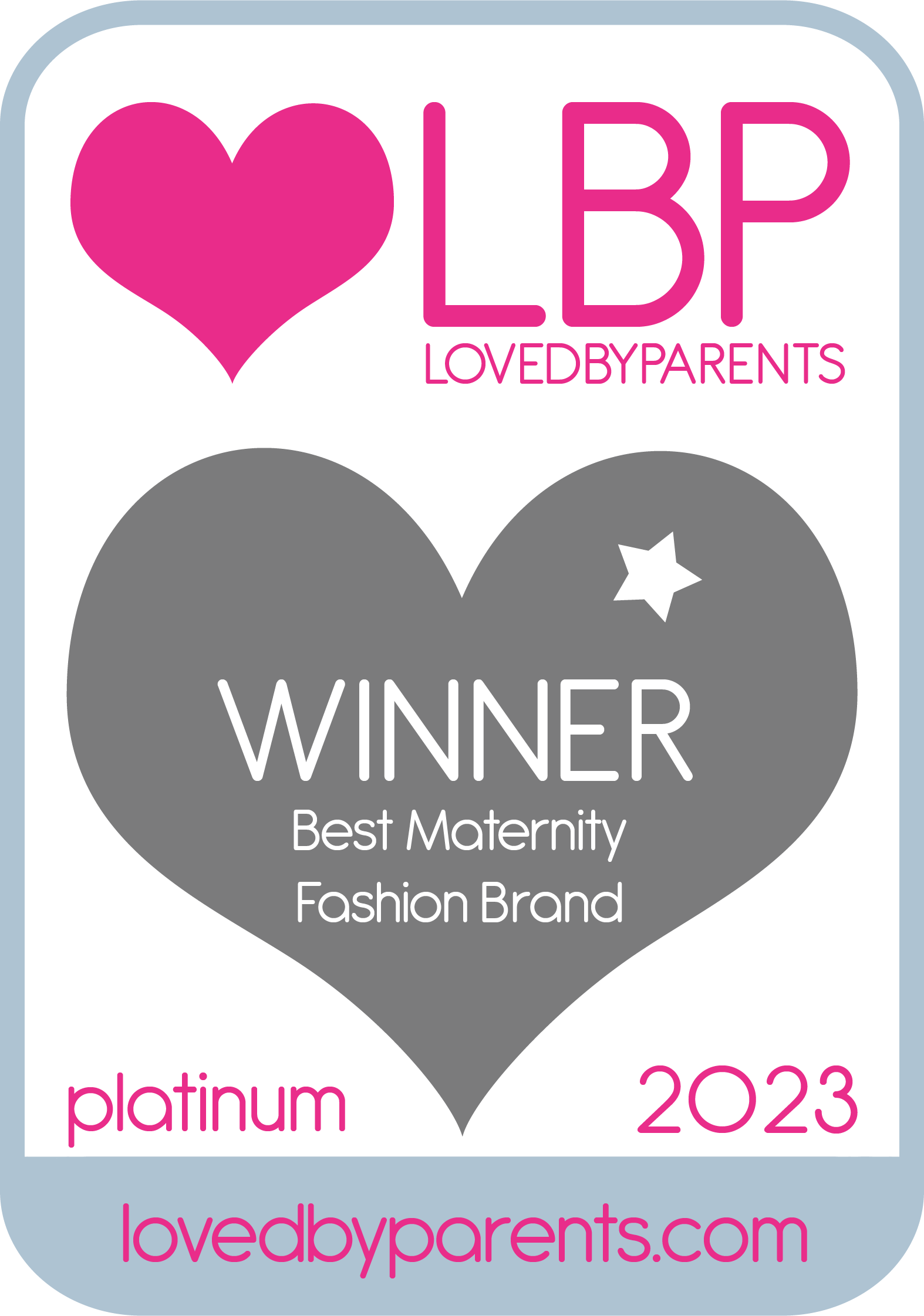 Mother & Baby gold award for Best Pregnancy & Maternity Product